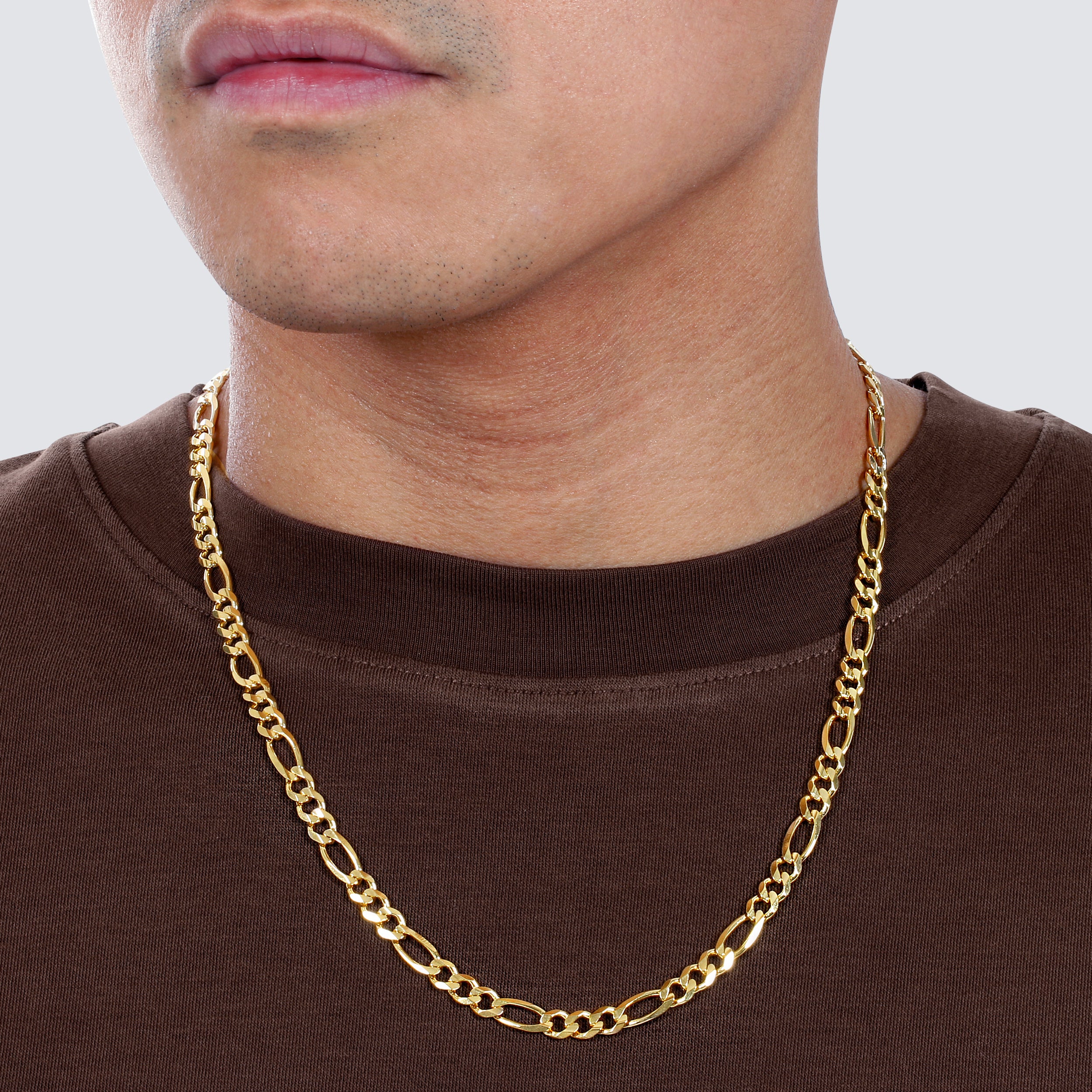 5.8MM Figaro Chain (Solid Gold)