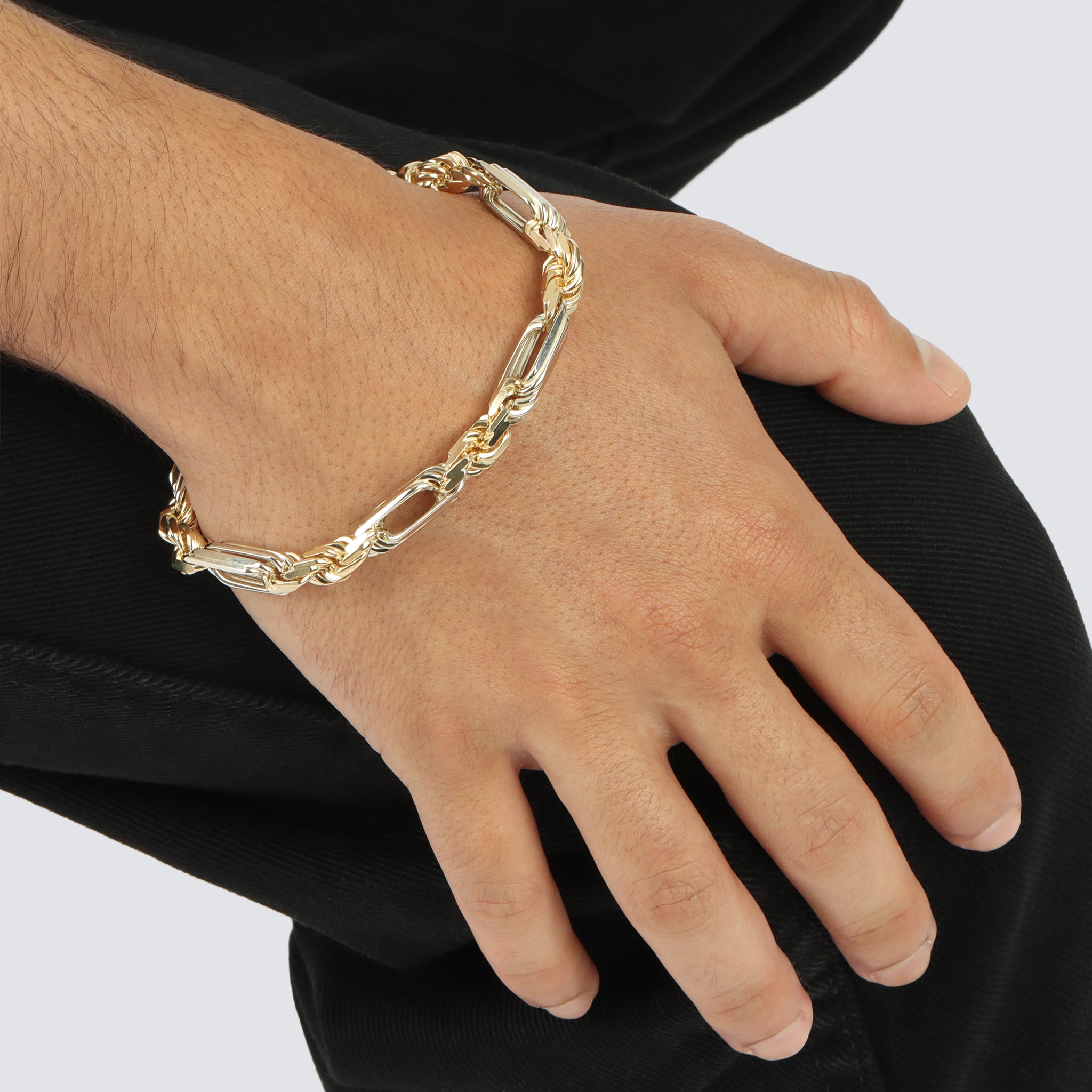 7.5MM Milano Bracelet Two Tone