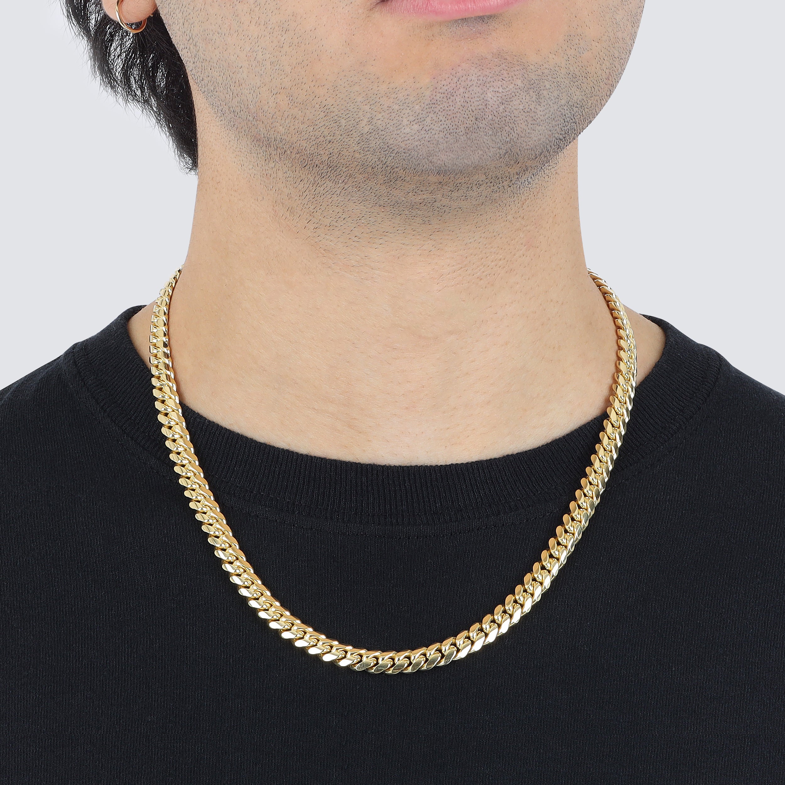 14K Gold Miami Cuban Chain - Saints Gold Co.