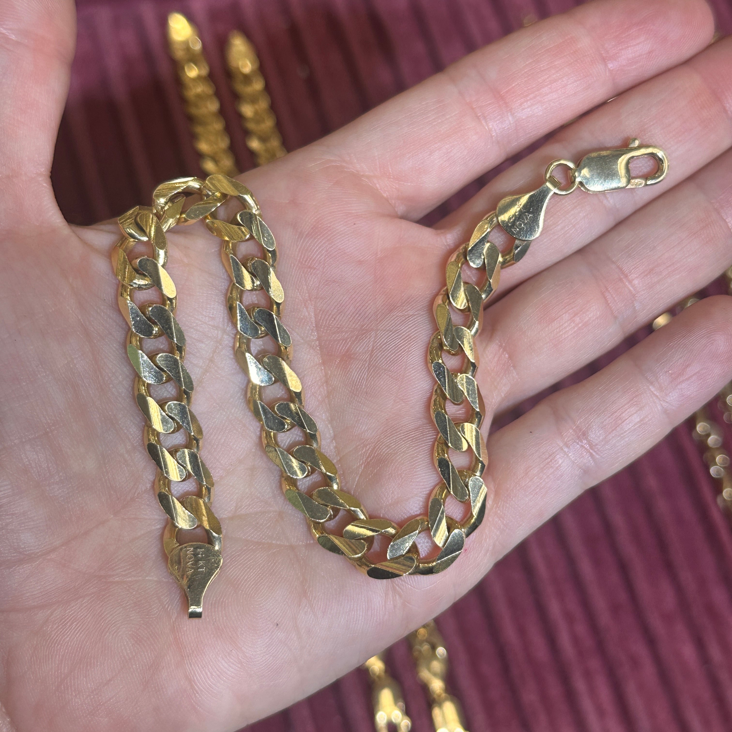 7.3MM Concave Curb Bracelet