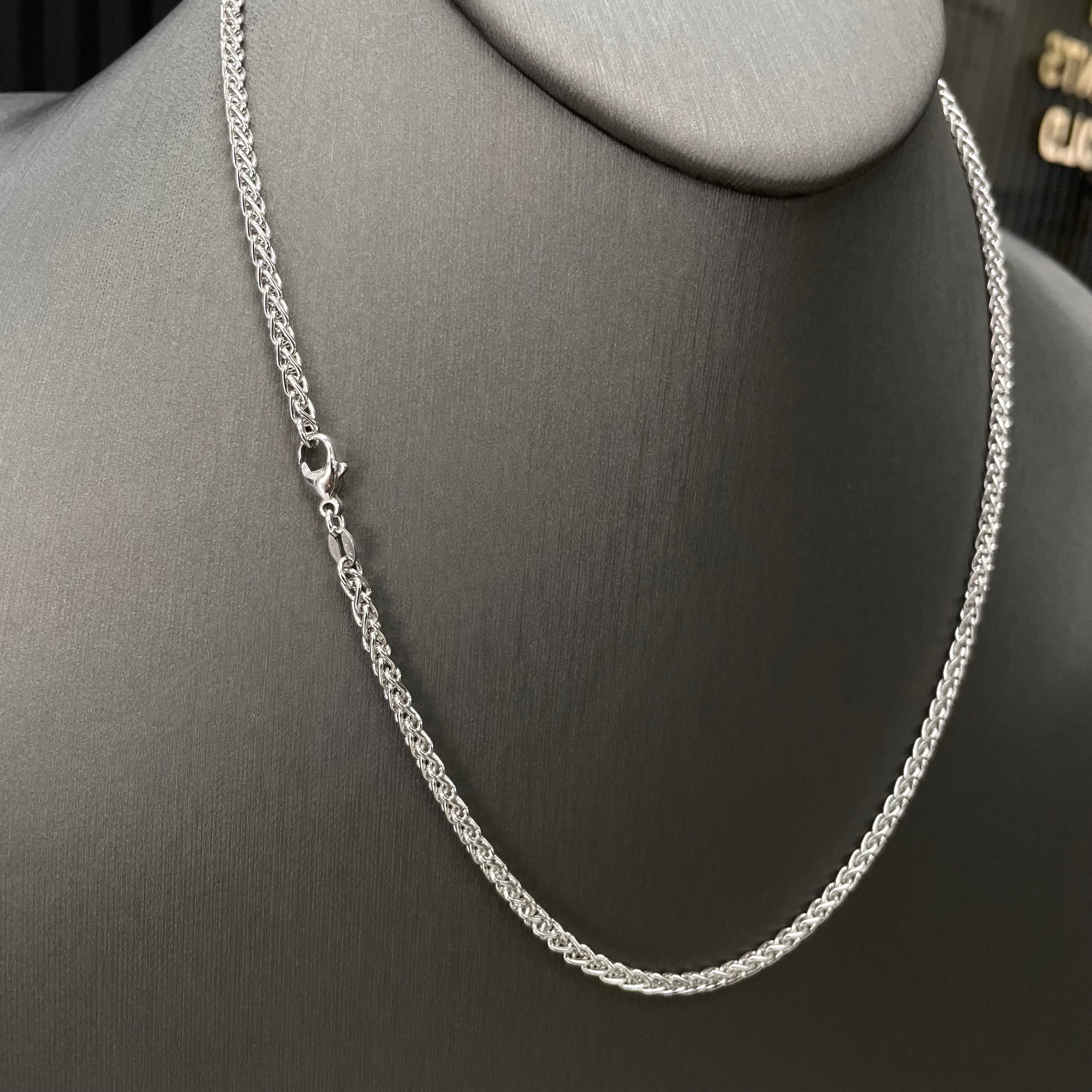 3.5MM Wheat Chain (Platinum 950)