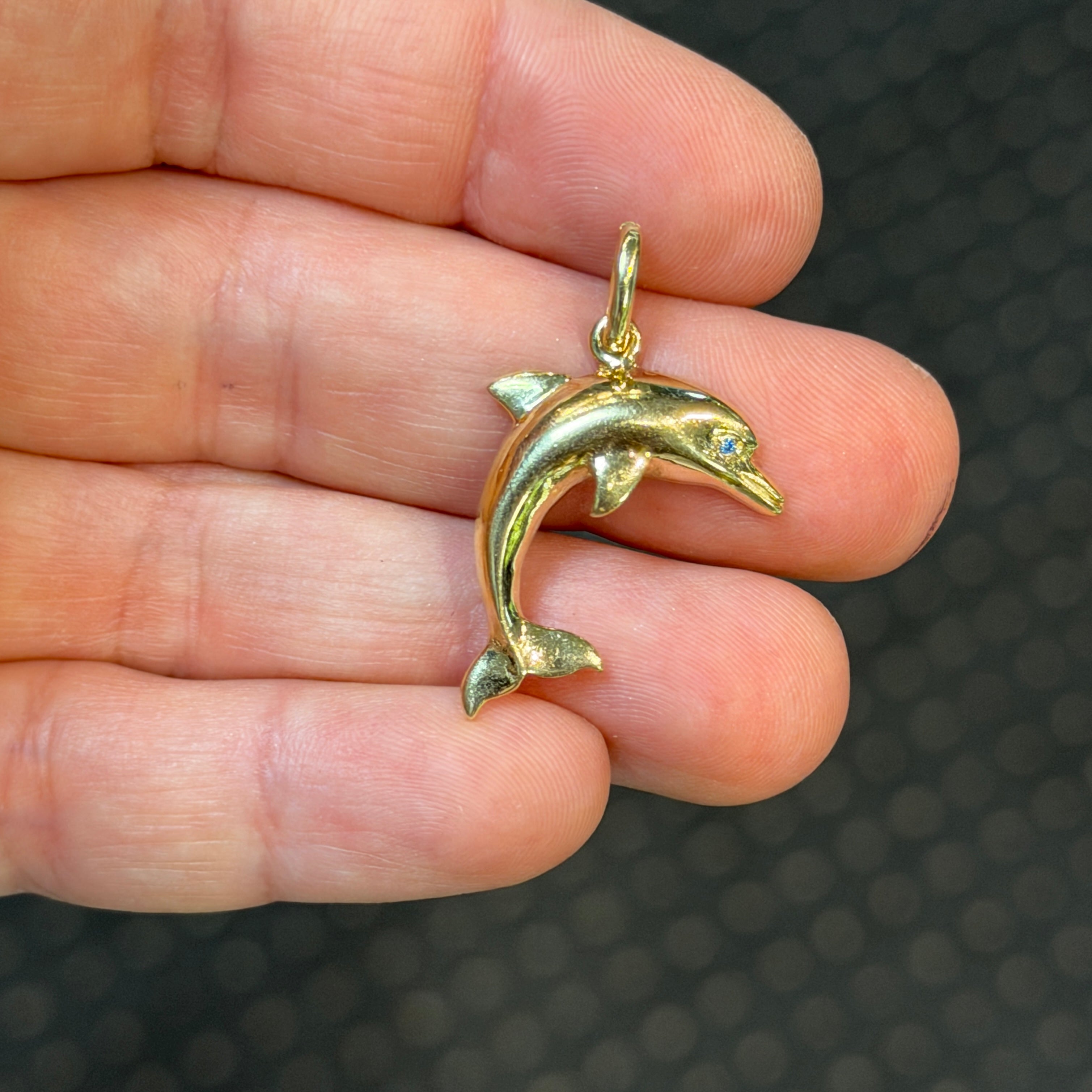 Dolphin 14K Pendant