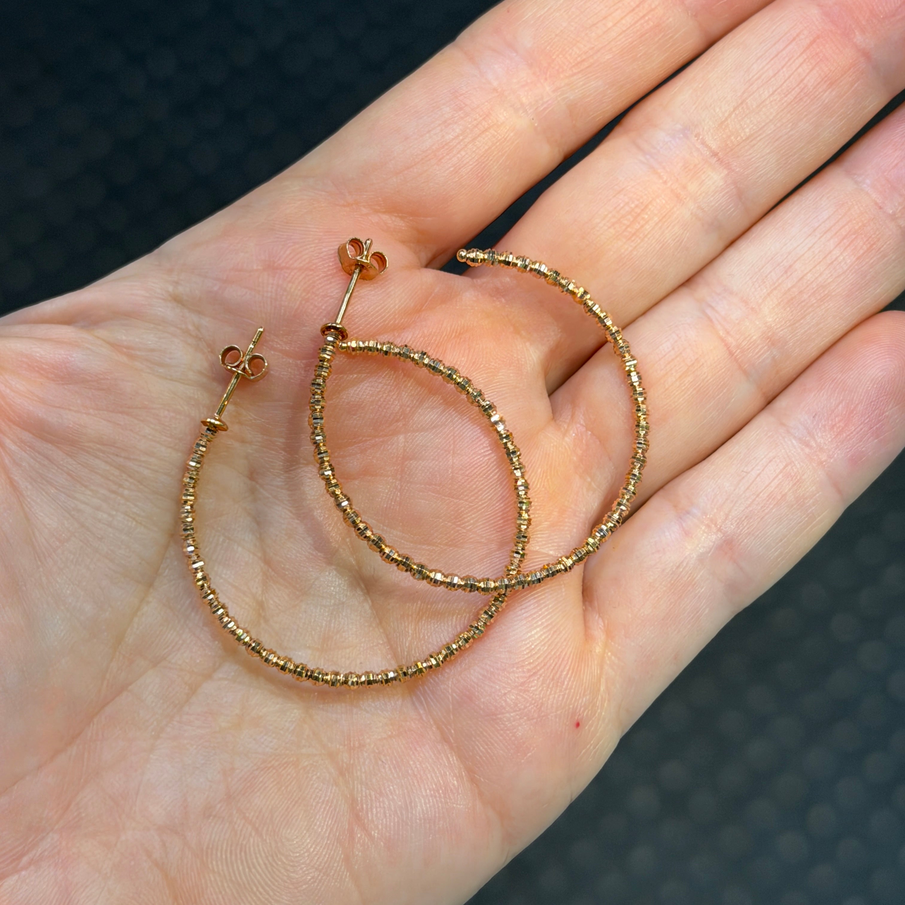 2.0MM Moonbead Hoops