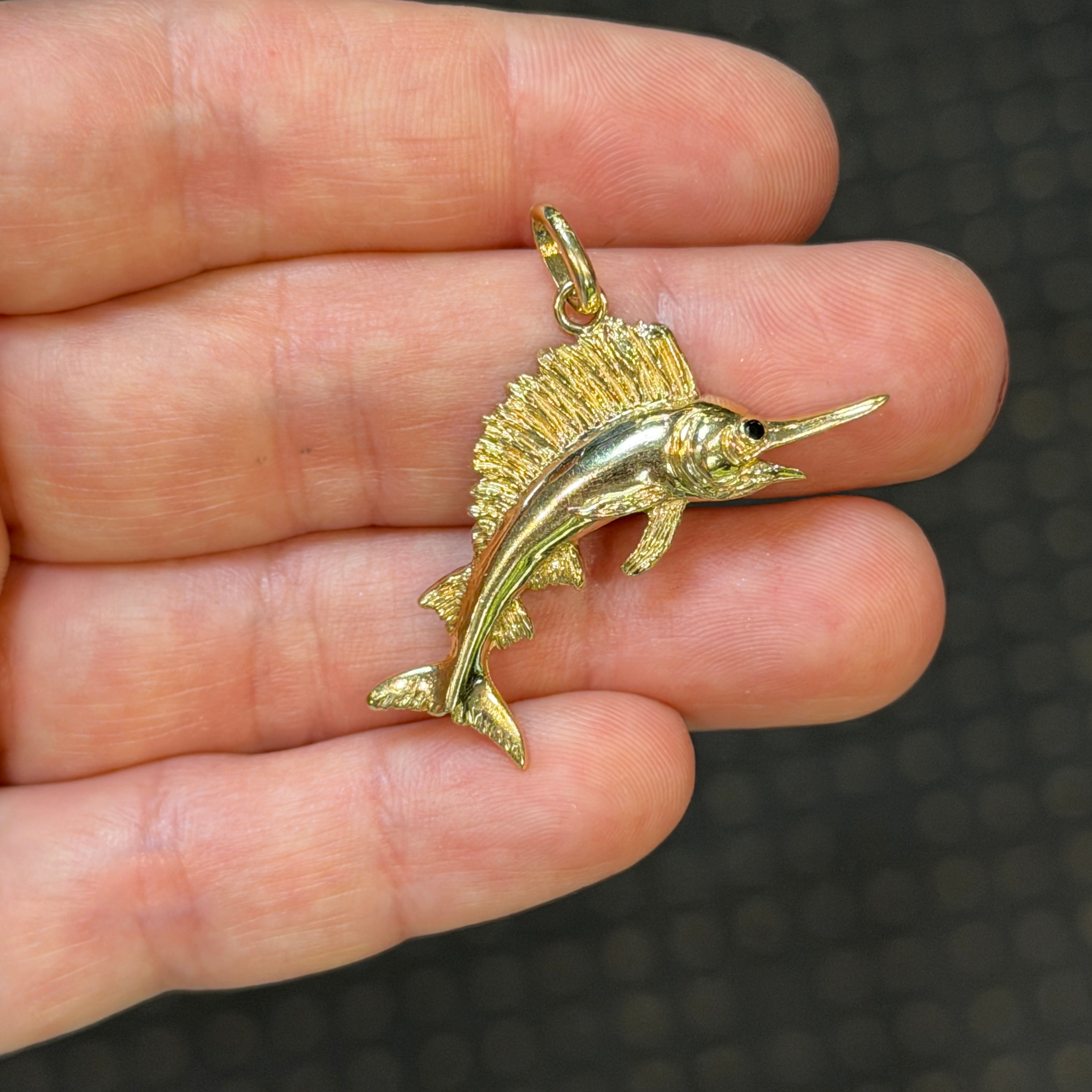 Marlin 14K Pendant
