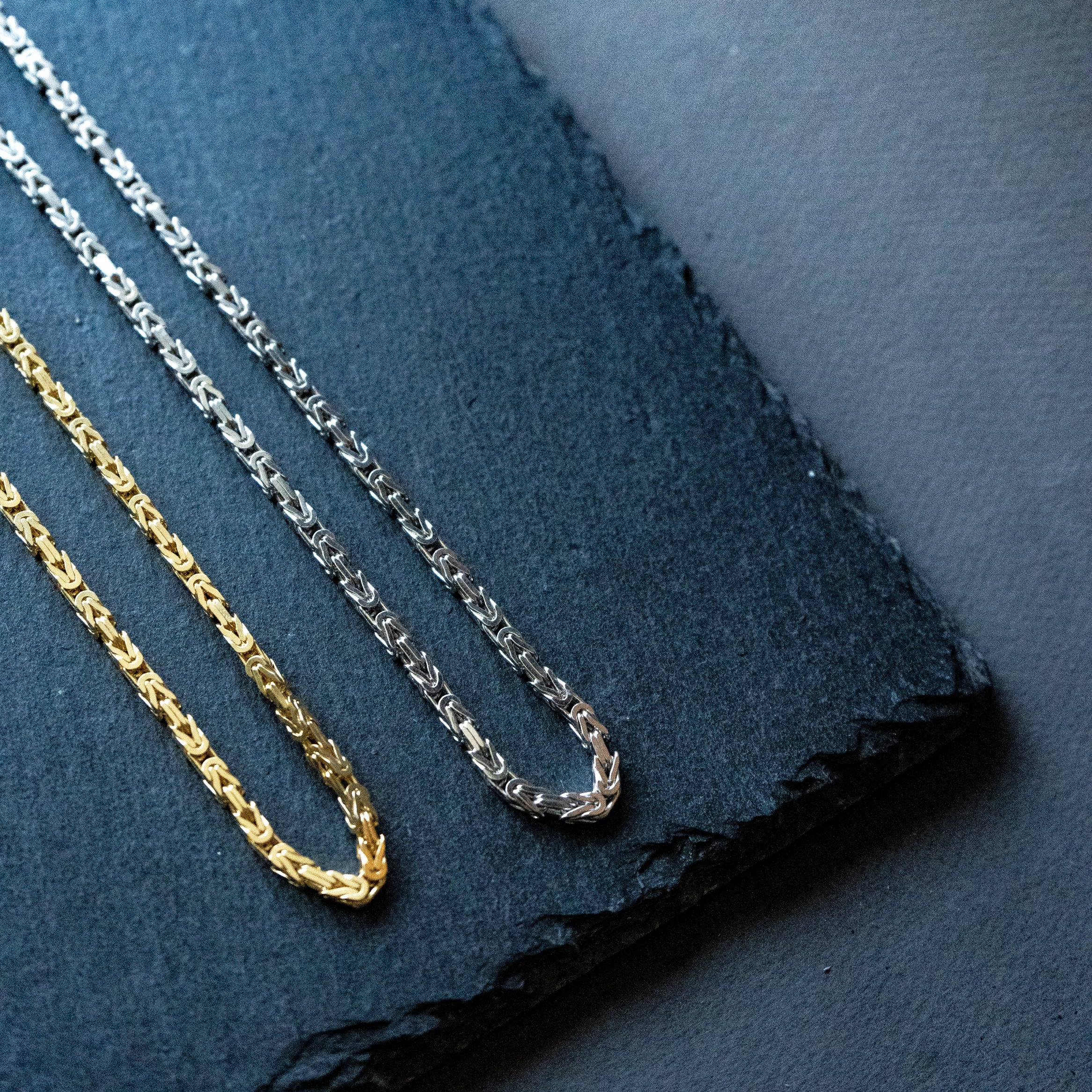 3.5MM Byzantine Chain - Saints Gold Co.