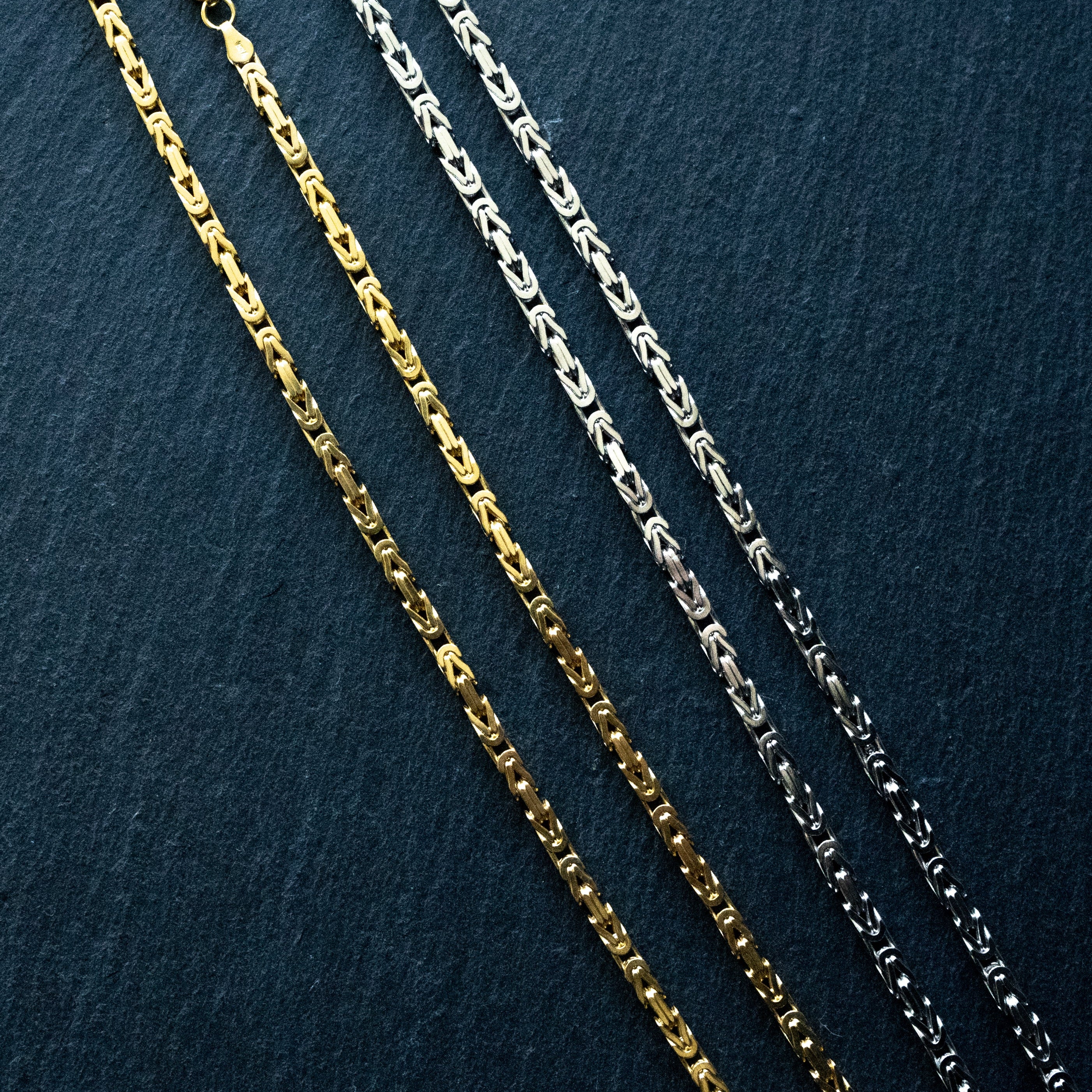 3.5MM Byzantine Chain - Saints Gold Co.
