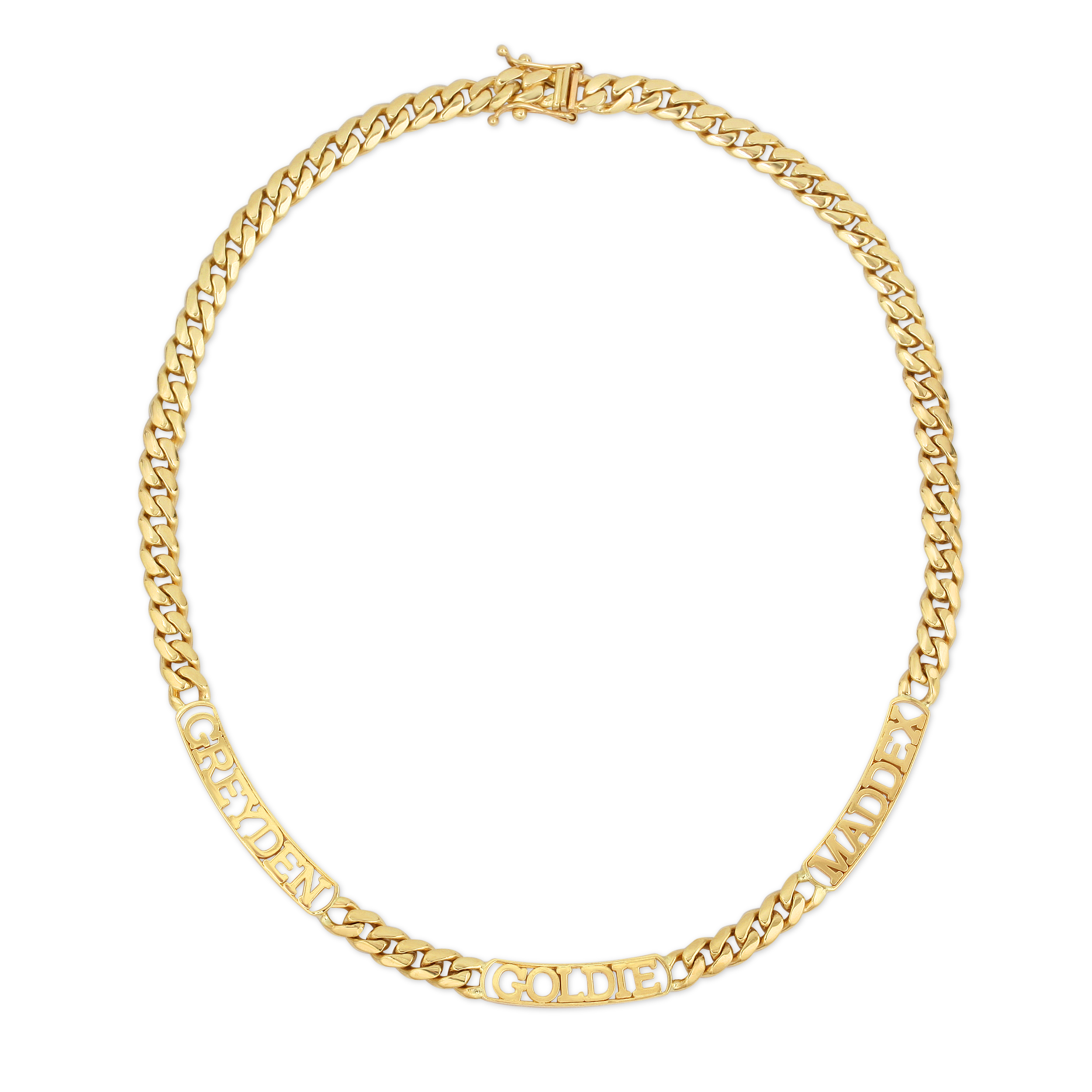 Customized Cuban Link chain with Names