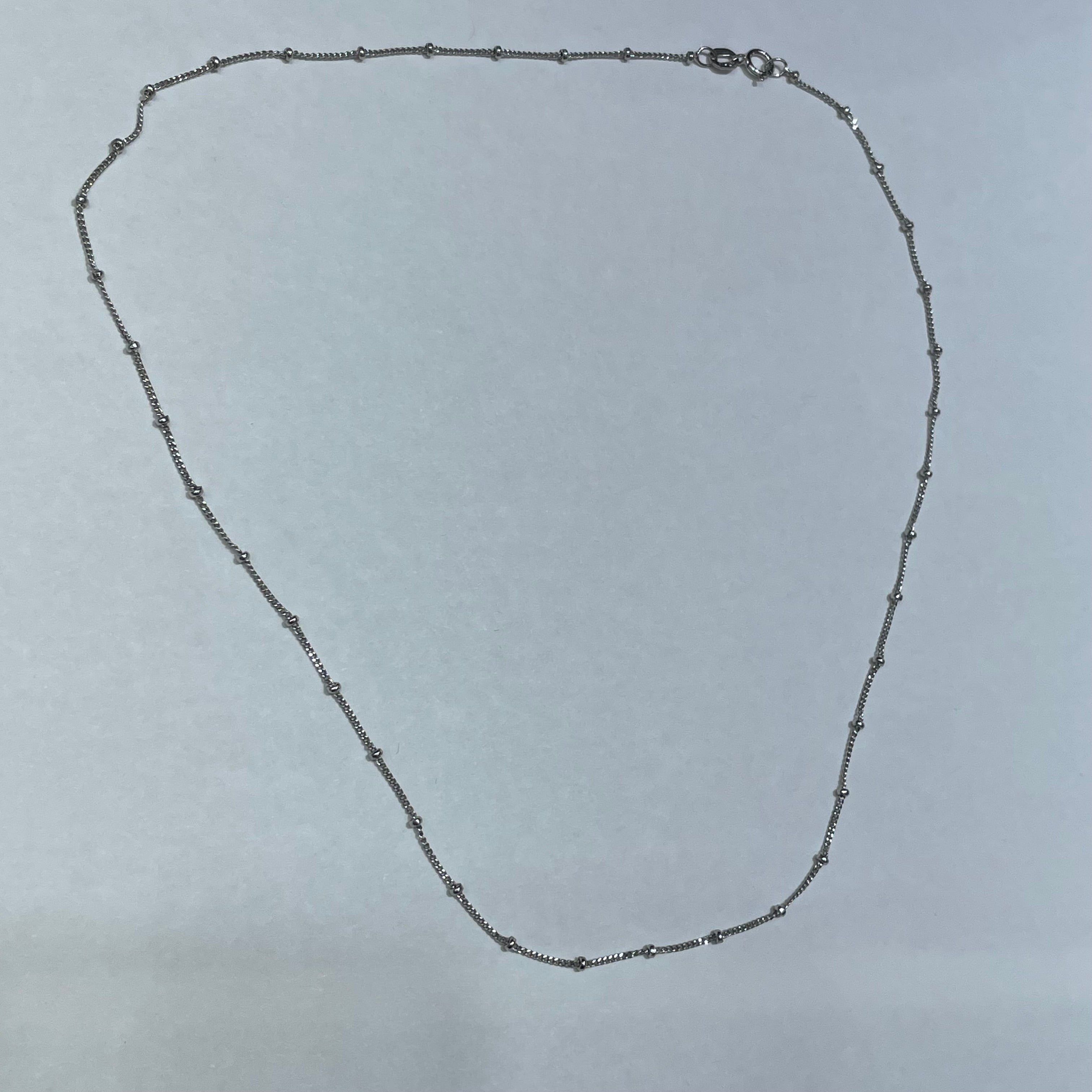 1.0MM Cable Bead Chain (Platinum) - Saints Gold Co.