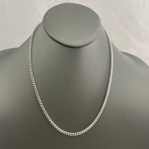 3.4MM Plain Franco Chain (Platinum 950) - Saints Gold Co.