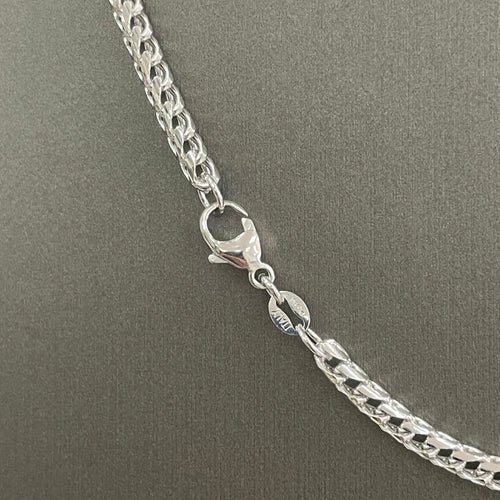 3.4MM Plain Franco Chain (Platinum 950) - Saints Gold Co.