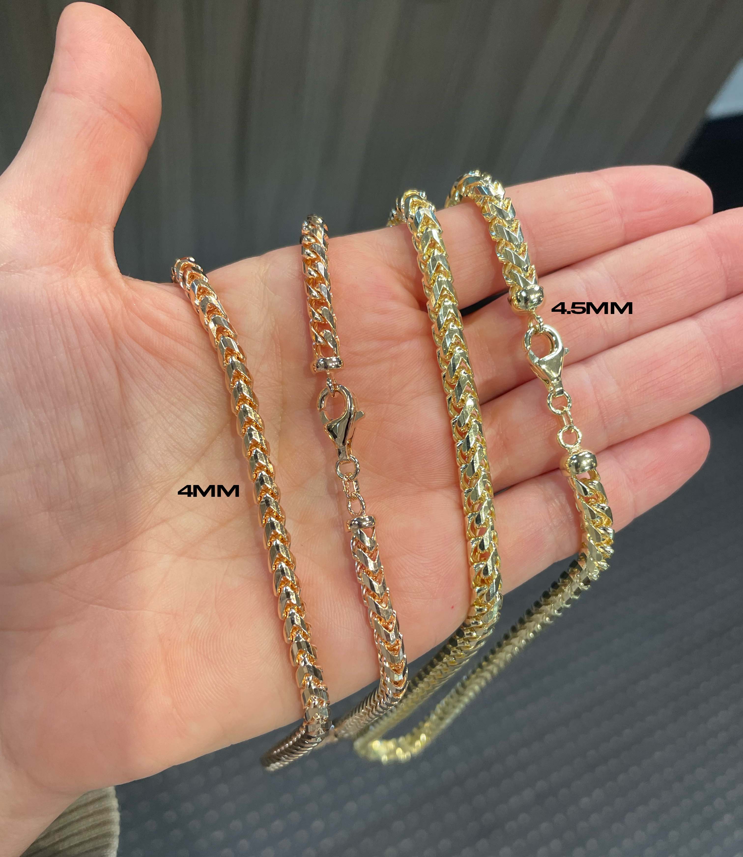 14K Franco Chain (Diamond Cut) - Saints Gold Co.