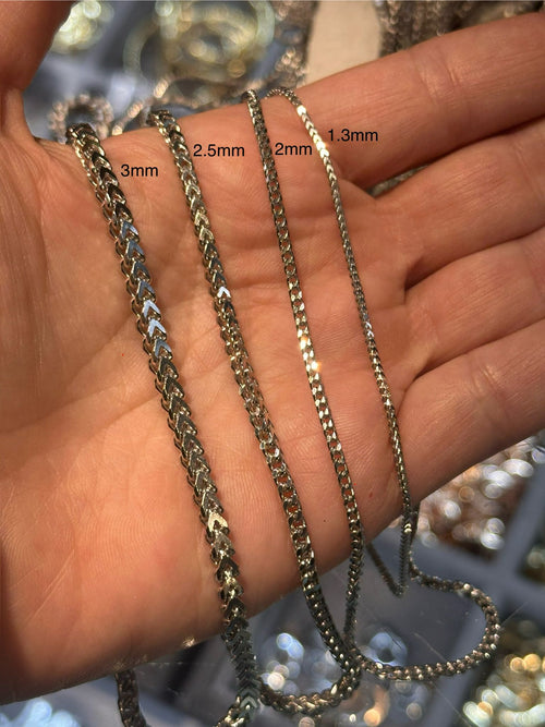 1.3MM Plain Franco Chain (Platinum 950)