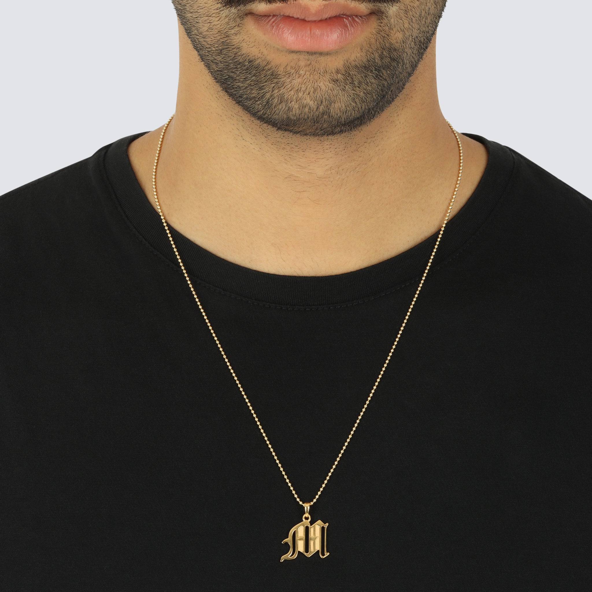 Old English Gallery Pendant - Saints Gold Co.