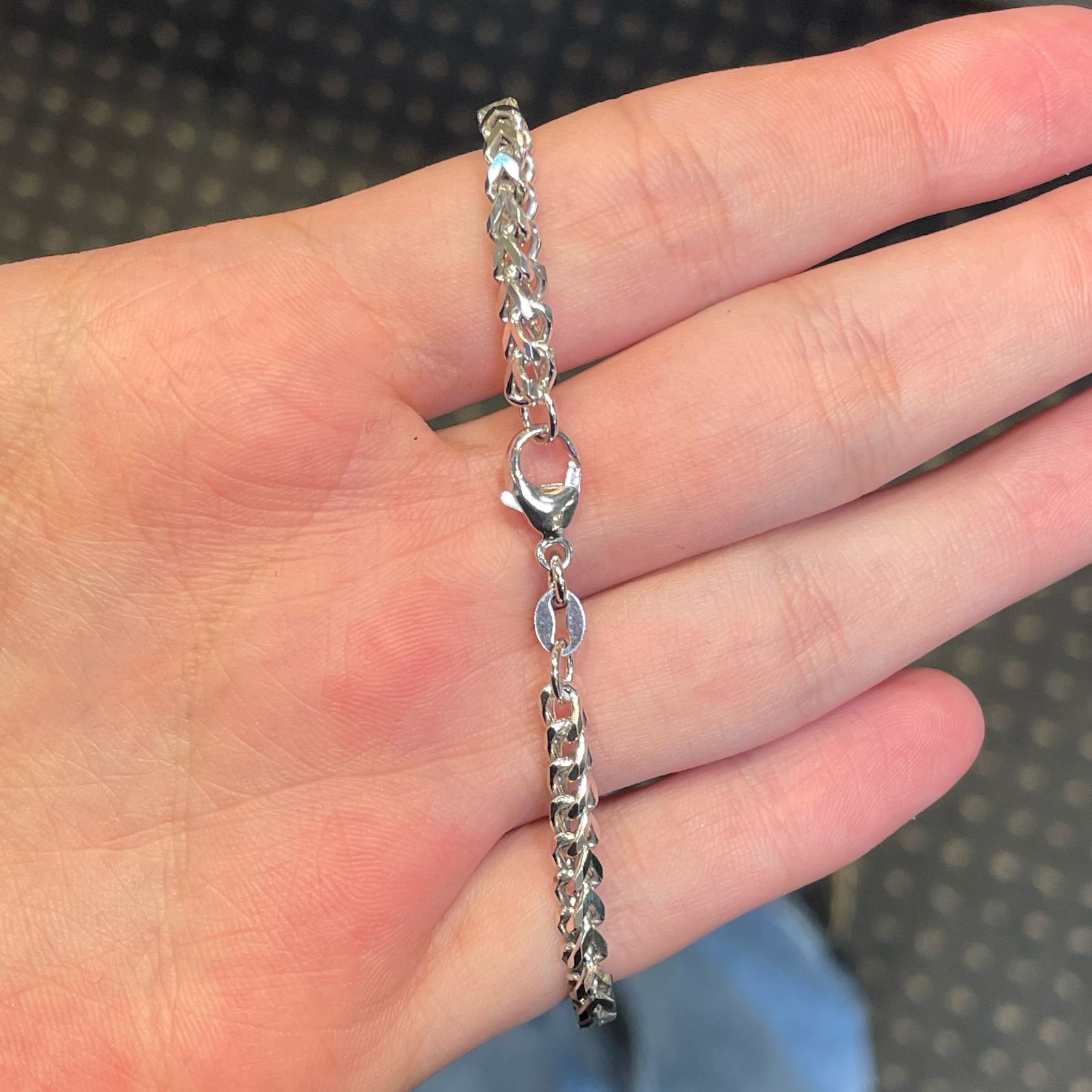 3.2MM Plain Franco Bracelet (Platinum 950)