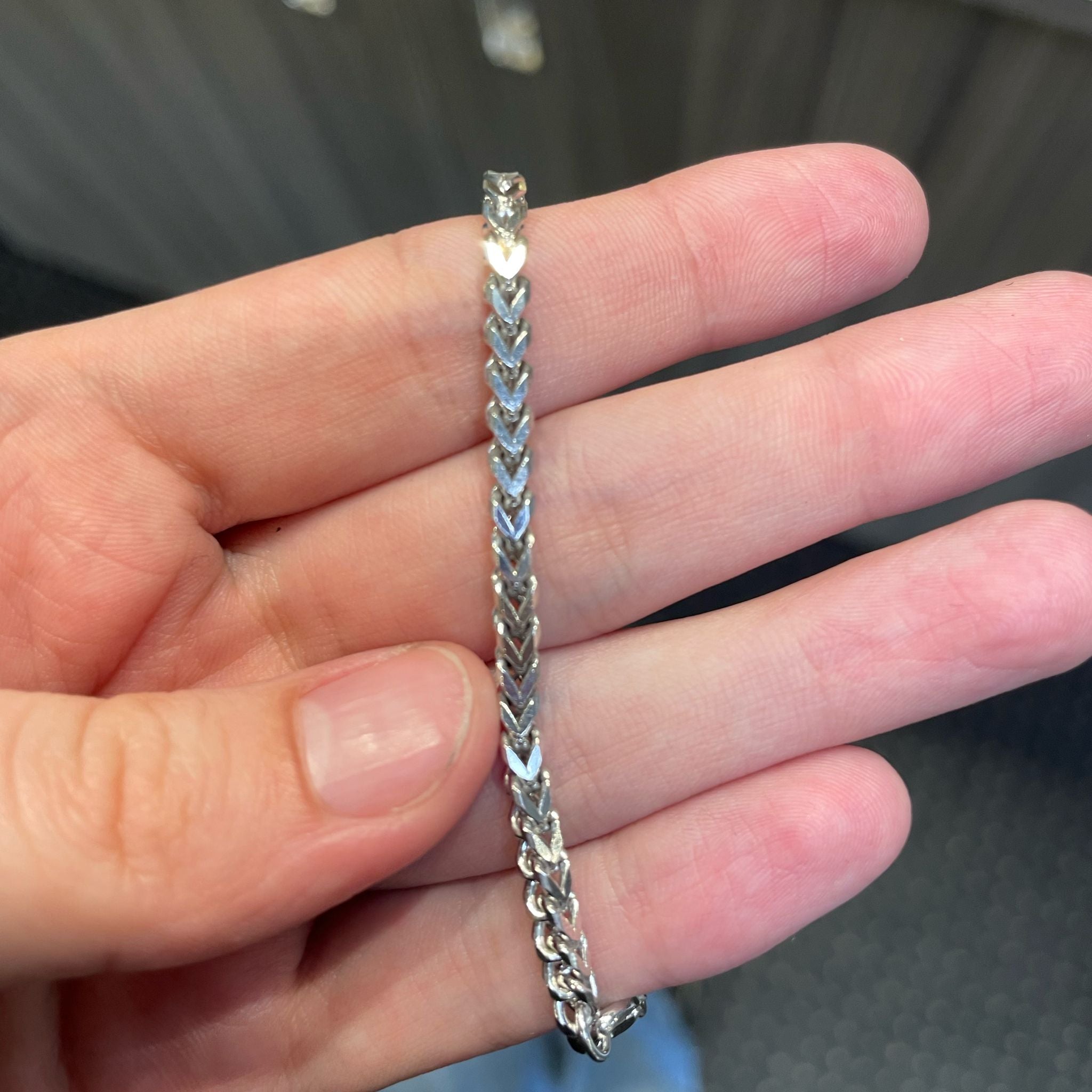 3.2MM Plain Franco Bracelet (Platinum 950)