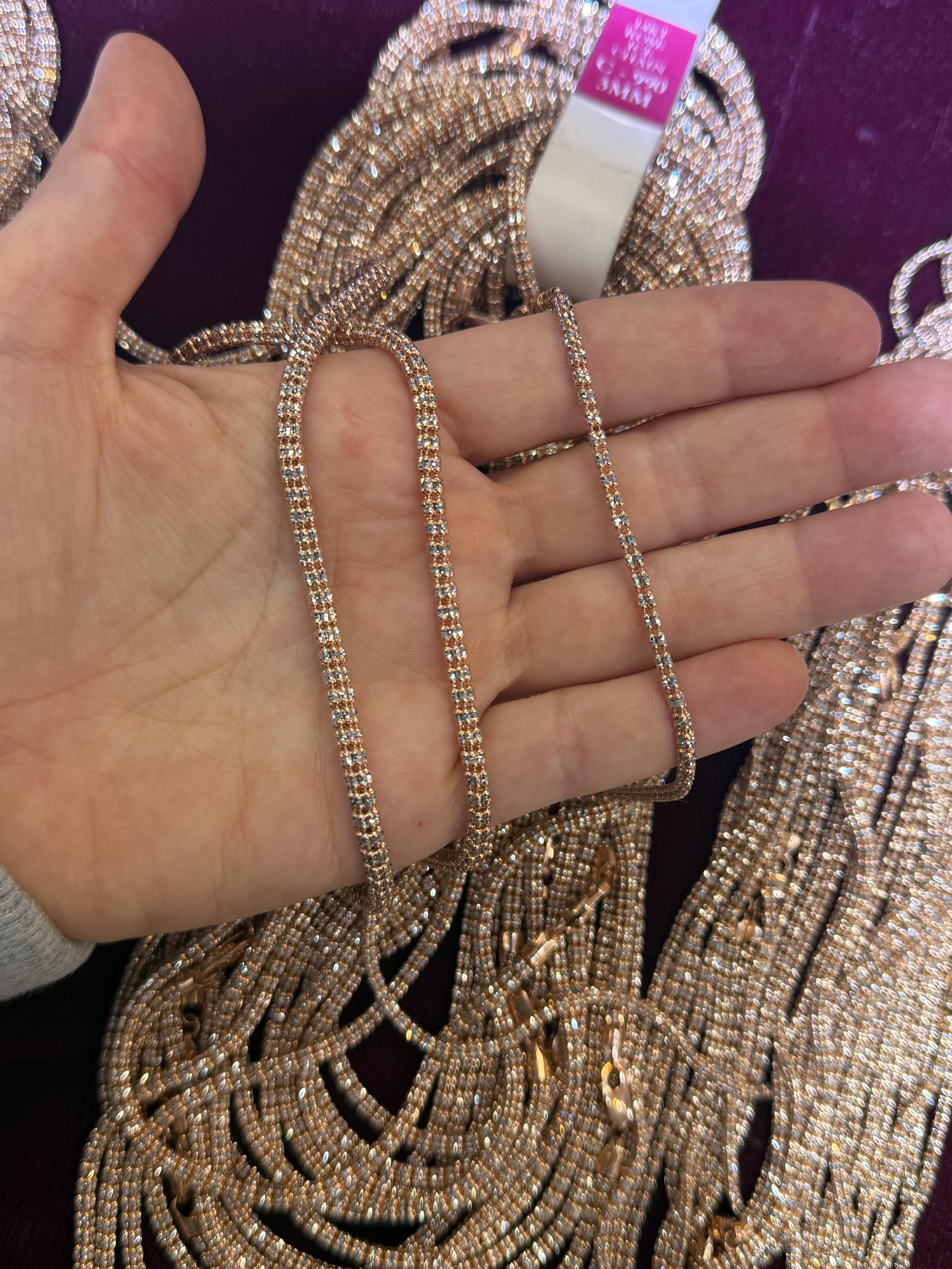 3.0MM Ice Chain Two-tone