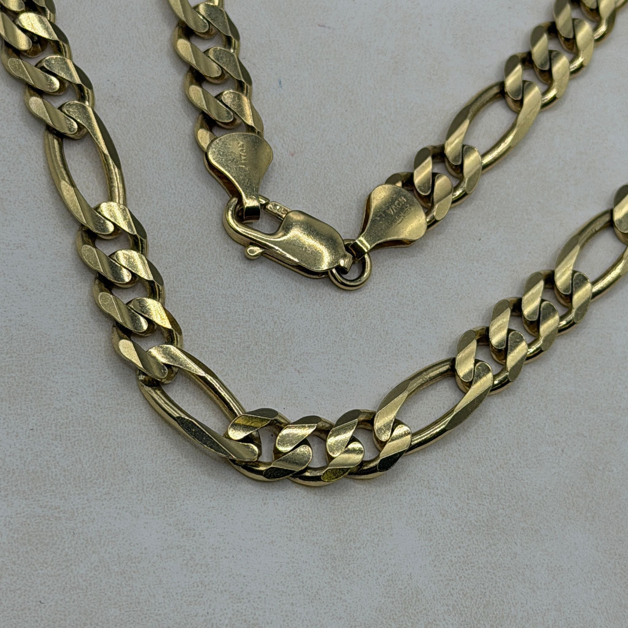 7.0MM Figaro Chain - Saints Gold Co.
