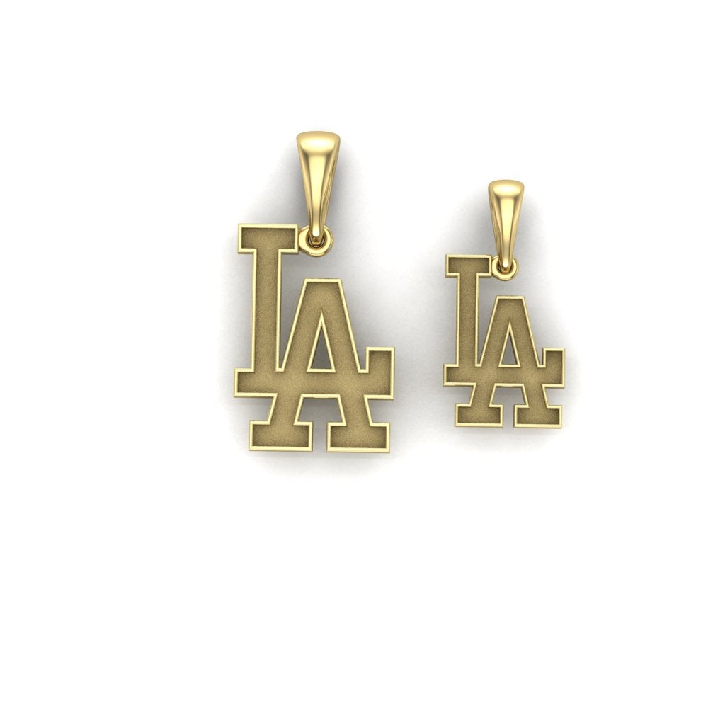 Los Angeles 'L.A' Pendant With Gold and Diamonds (Made to Order)