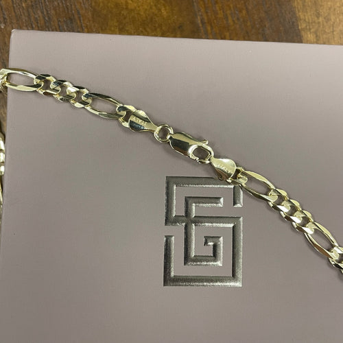 4.8MM Figaro Bracelet