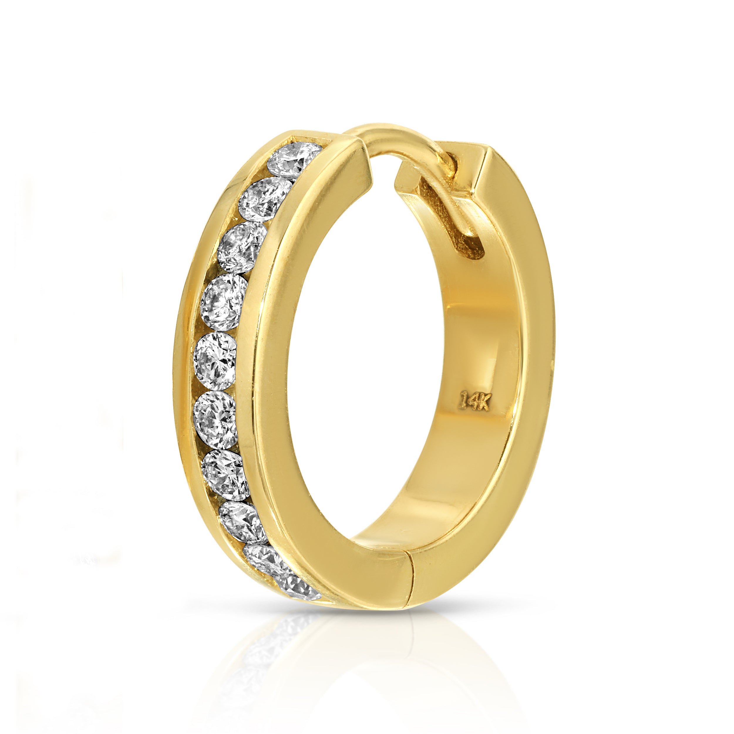 2.8MM Channel Set Hoops - Saints Gold Co.