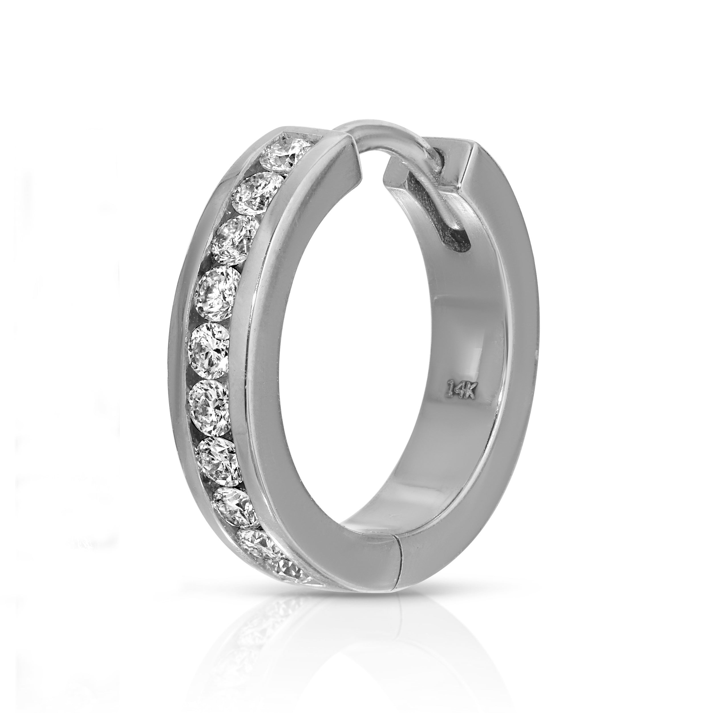 2.8MM Channel Set Hoops - Saints Gold Co.