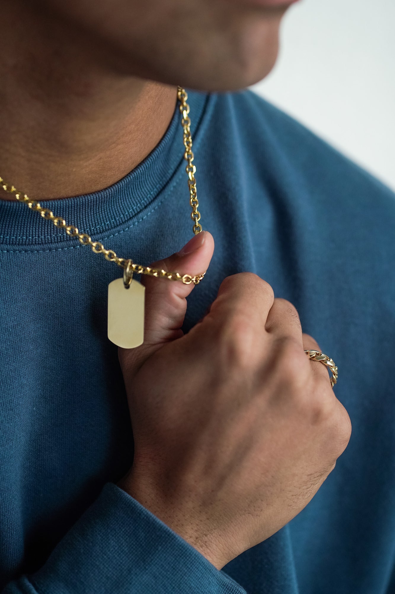 Dog Tag Pendant (Medium) - Saints Gold Co.