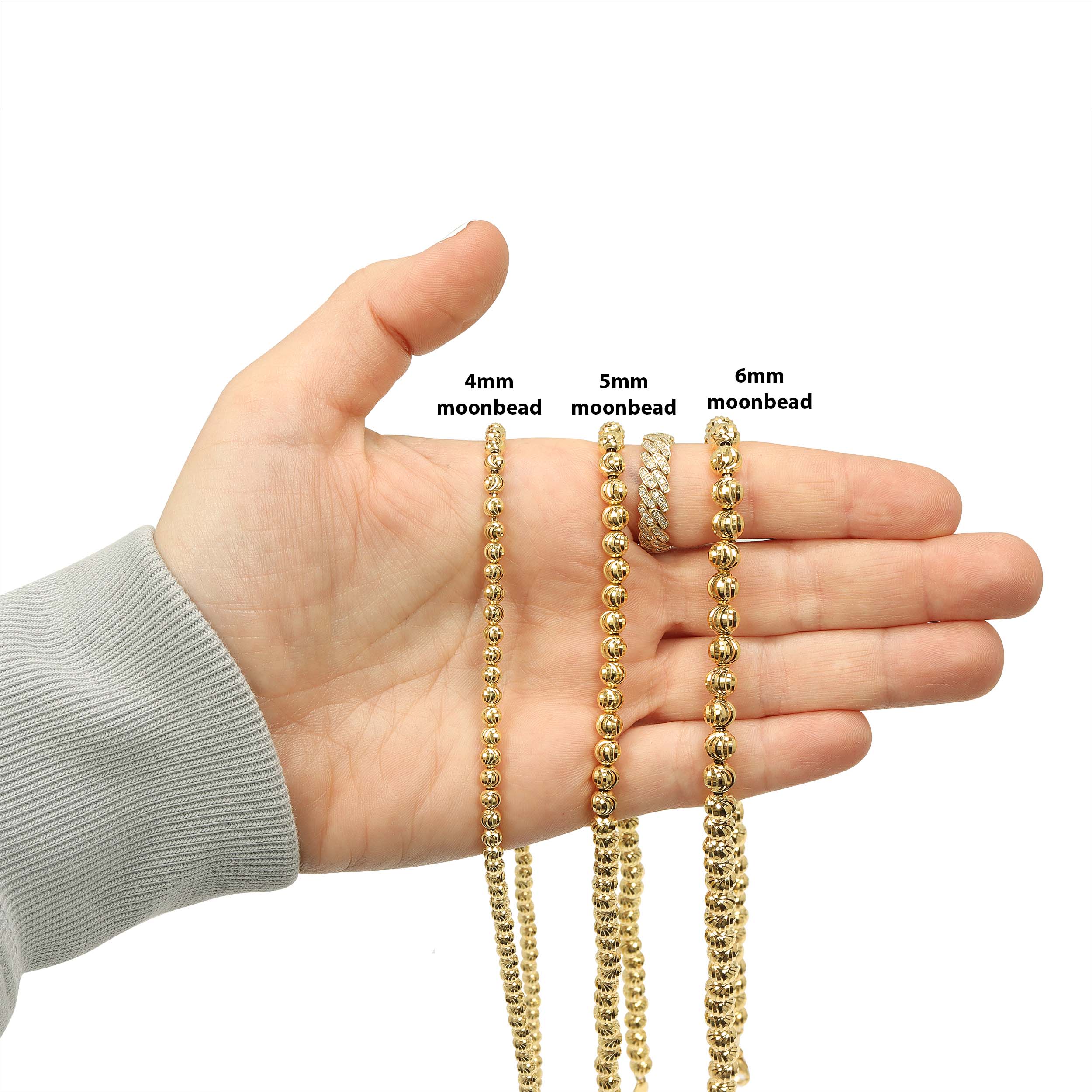 18K Moonbead Chain