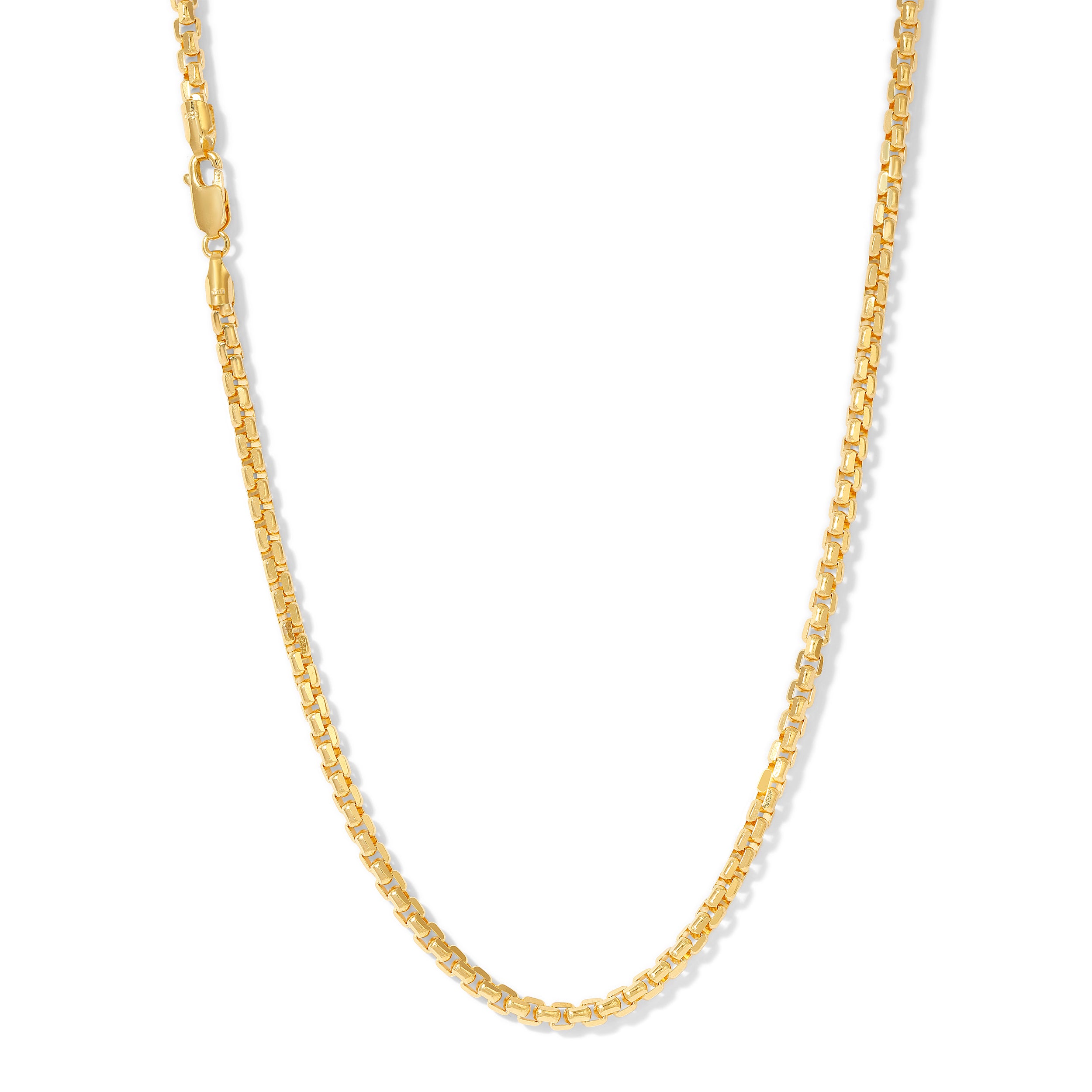 3.5MM Multi-Faceted Box Chain - Saints Gold Co.