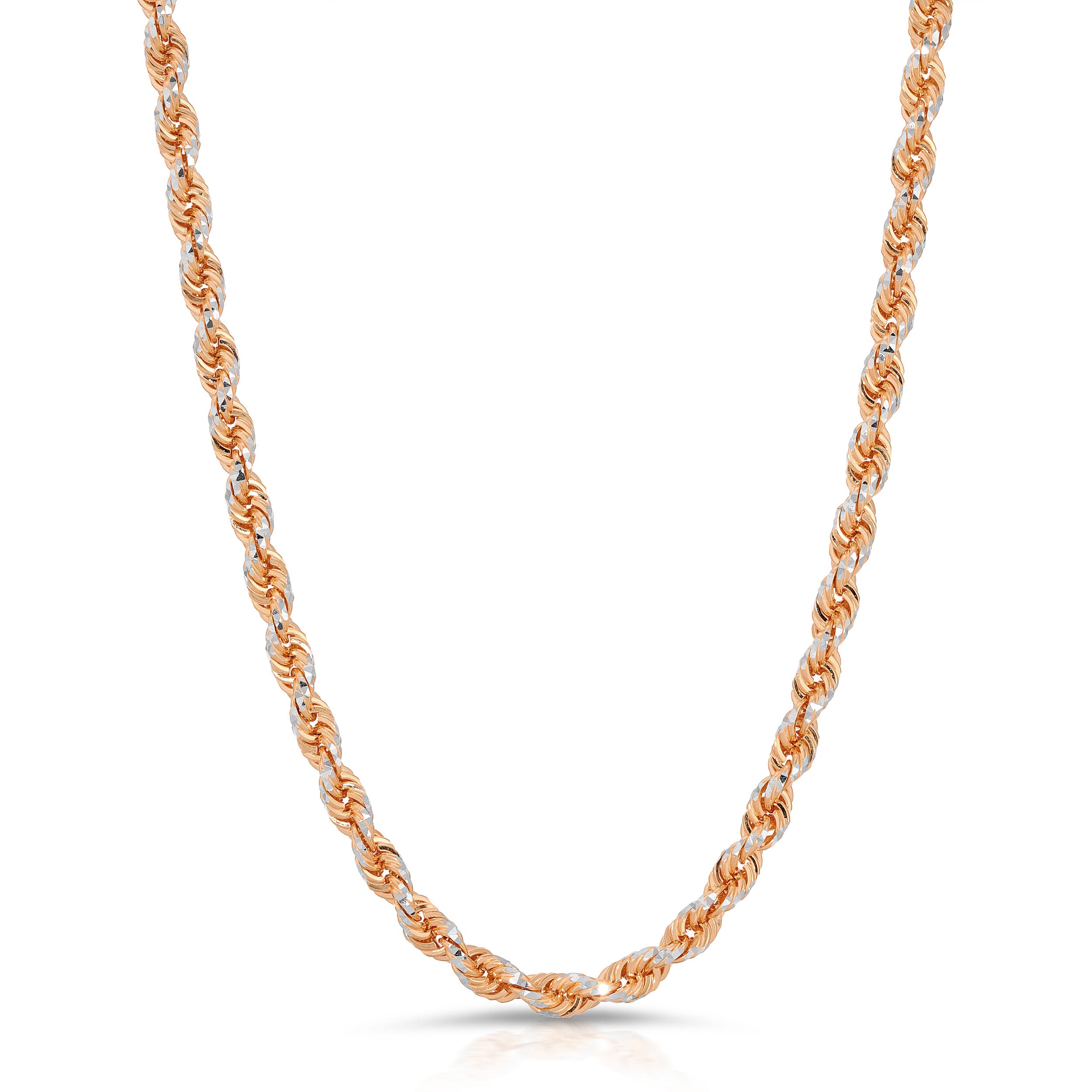 14K Prism Rope Chain (Solid Gold) - Saints Gold Co.