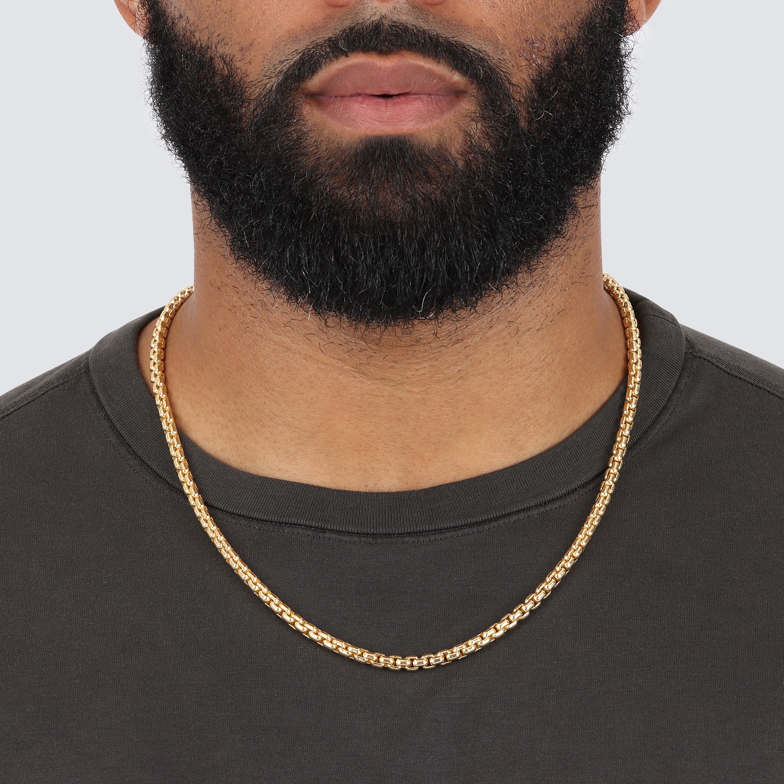 5.0MM Rounded Box Chain - Saints Gold Co.