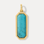 Turquoise Natural Stone Pendant - Saints Gold Co.