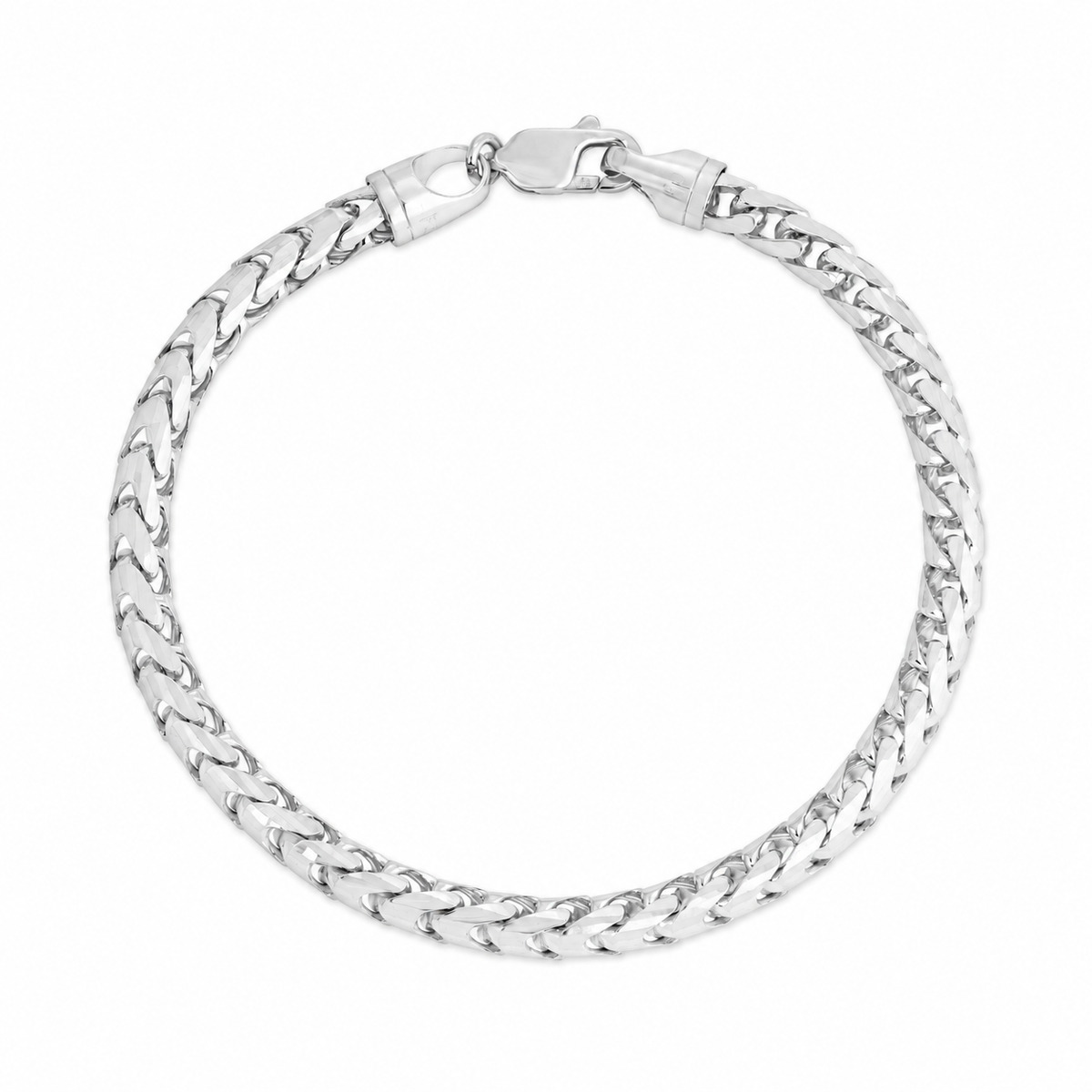 2.0MM Diamond-Cut Franco Bracelet (Solid Gold) - Saints Gold Co.