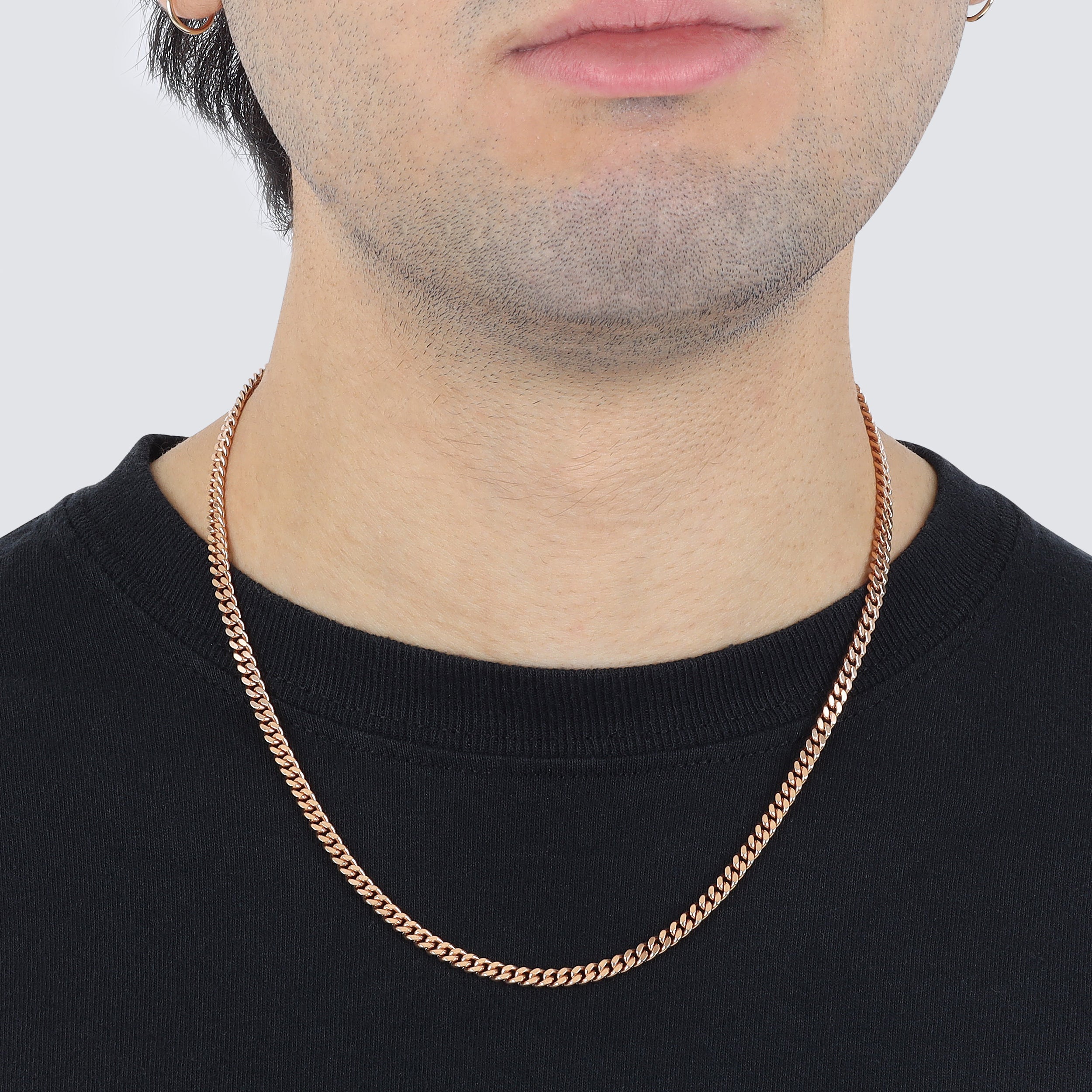 baby curb solid 14k chain made in italy jewelry gold mens chains neck model wearing difference between miami cuban