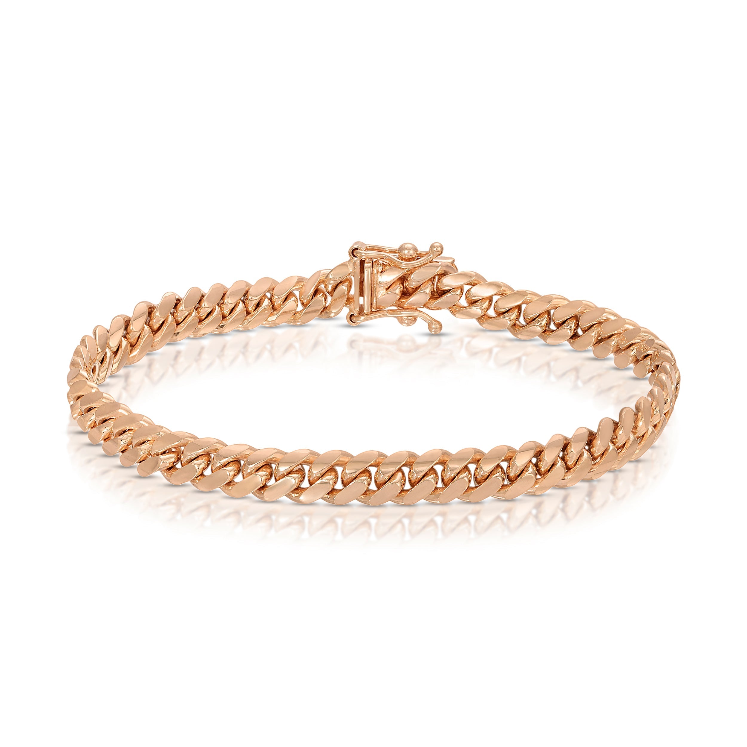 5MM Miami Cuban Bracelet - Saints Gold