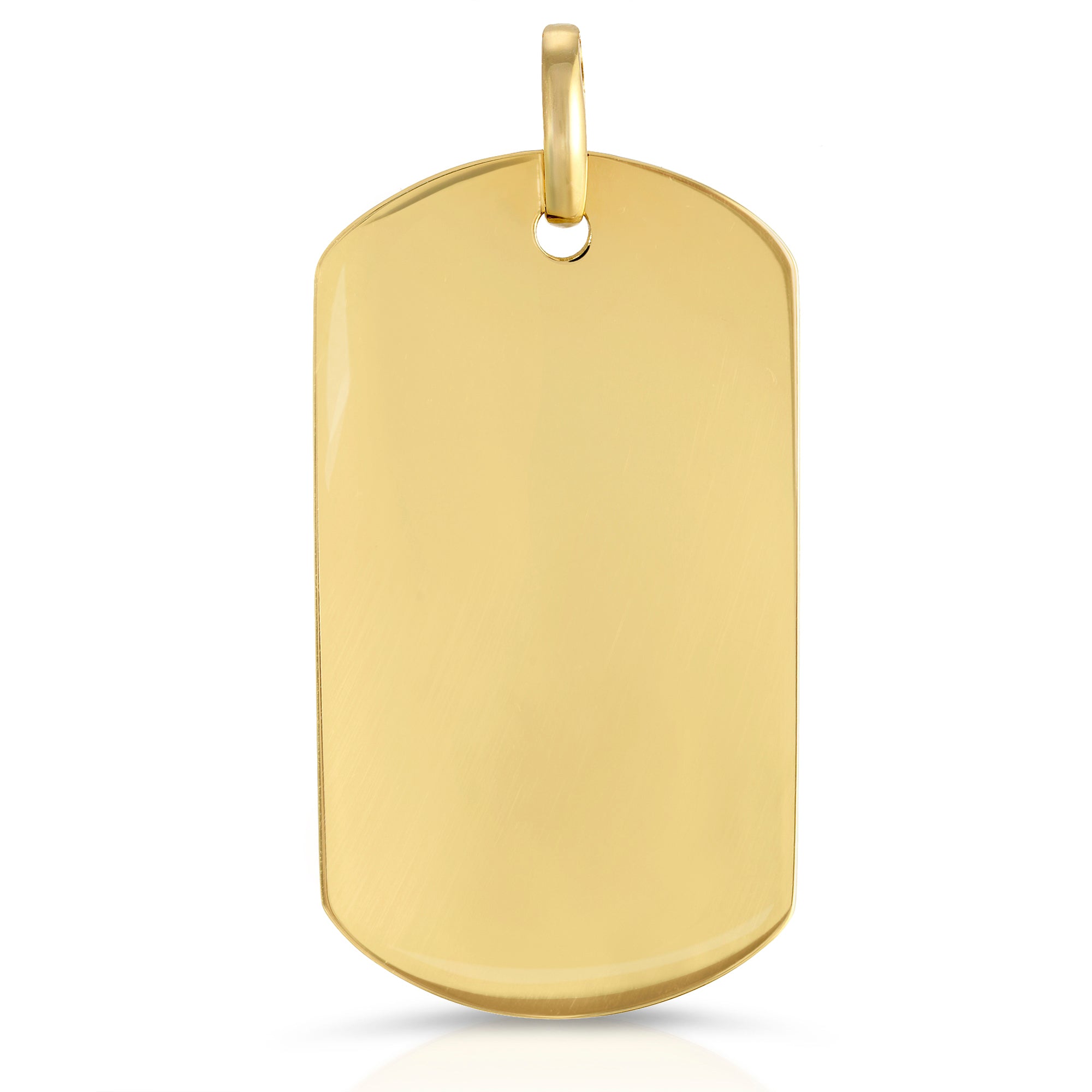 inch Dog Tag Pendant (Large) – Saints Gold