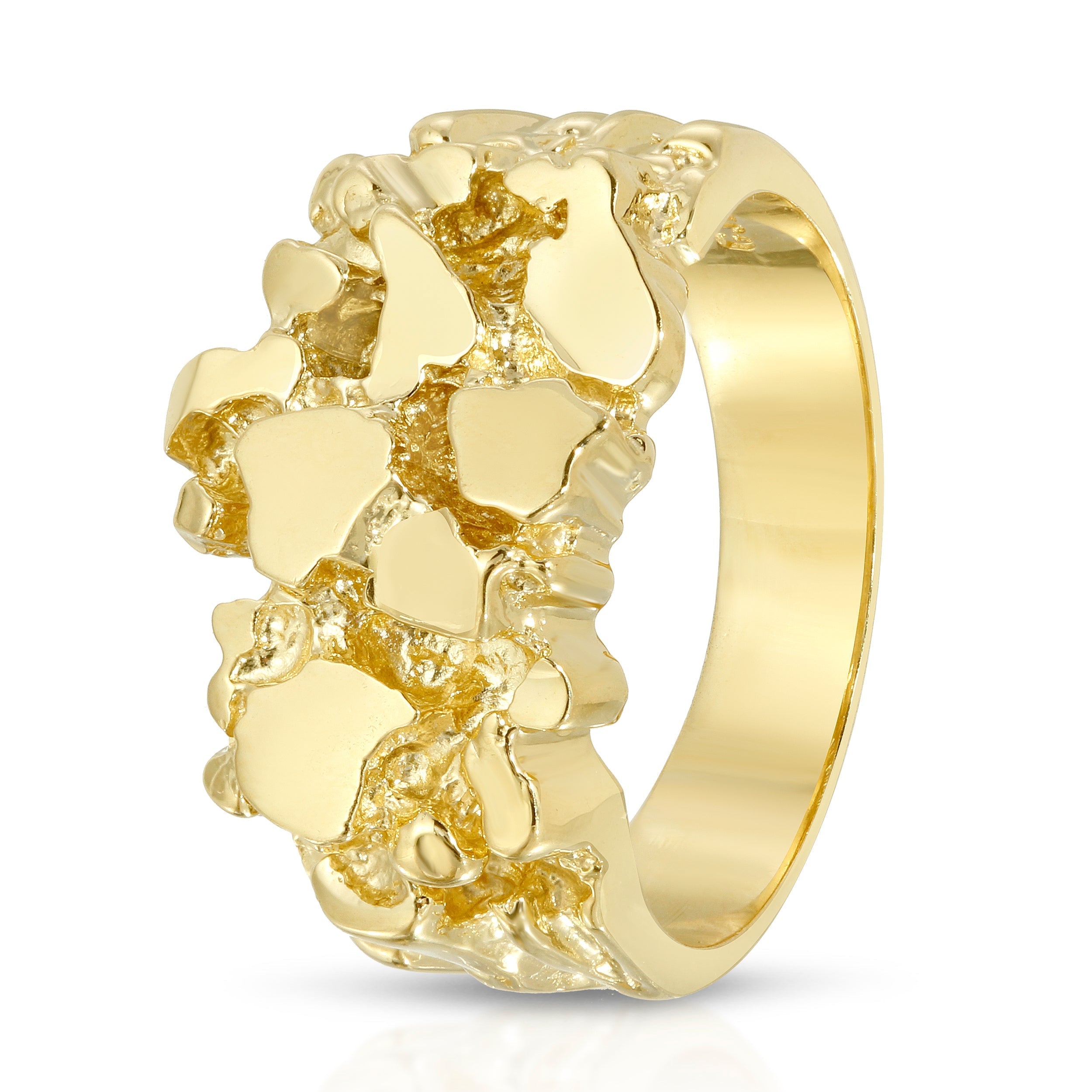 Large Nugget Ring (Solid Gold) – Saints Gold - Main Image