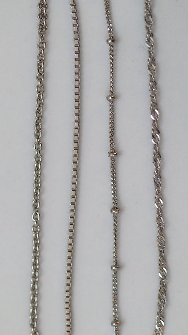 Minimalist Platinum Chains