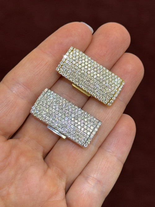 Rectangular Diamond Iced Out Box Lock