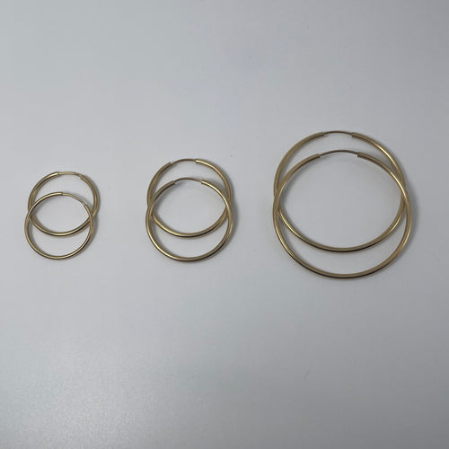 Endless Hoop Trio Set 14K