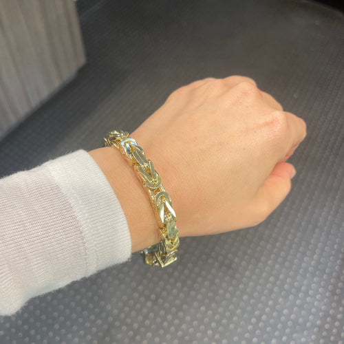 7.5MM Byzantine Bracelet 14K
