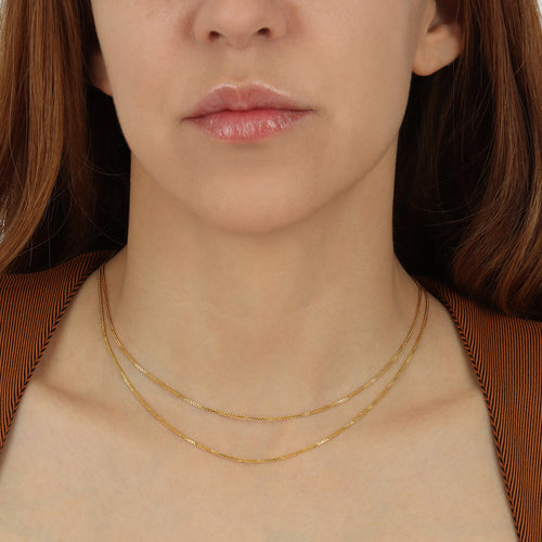 1.0MM Square-Wheat Chain