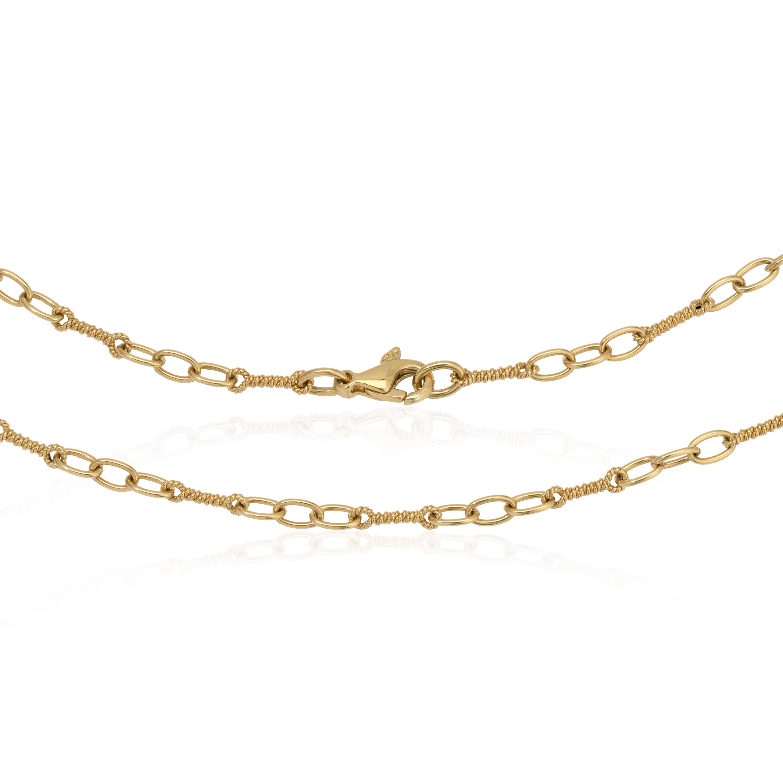 Handmade Dog Bone Rolo Necklace