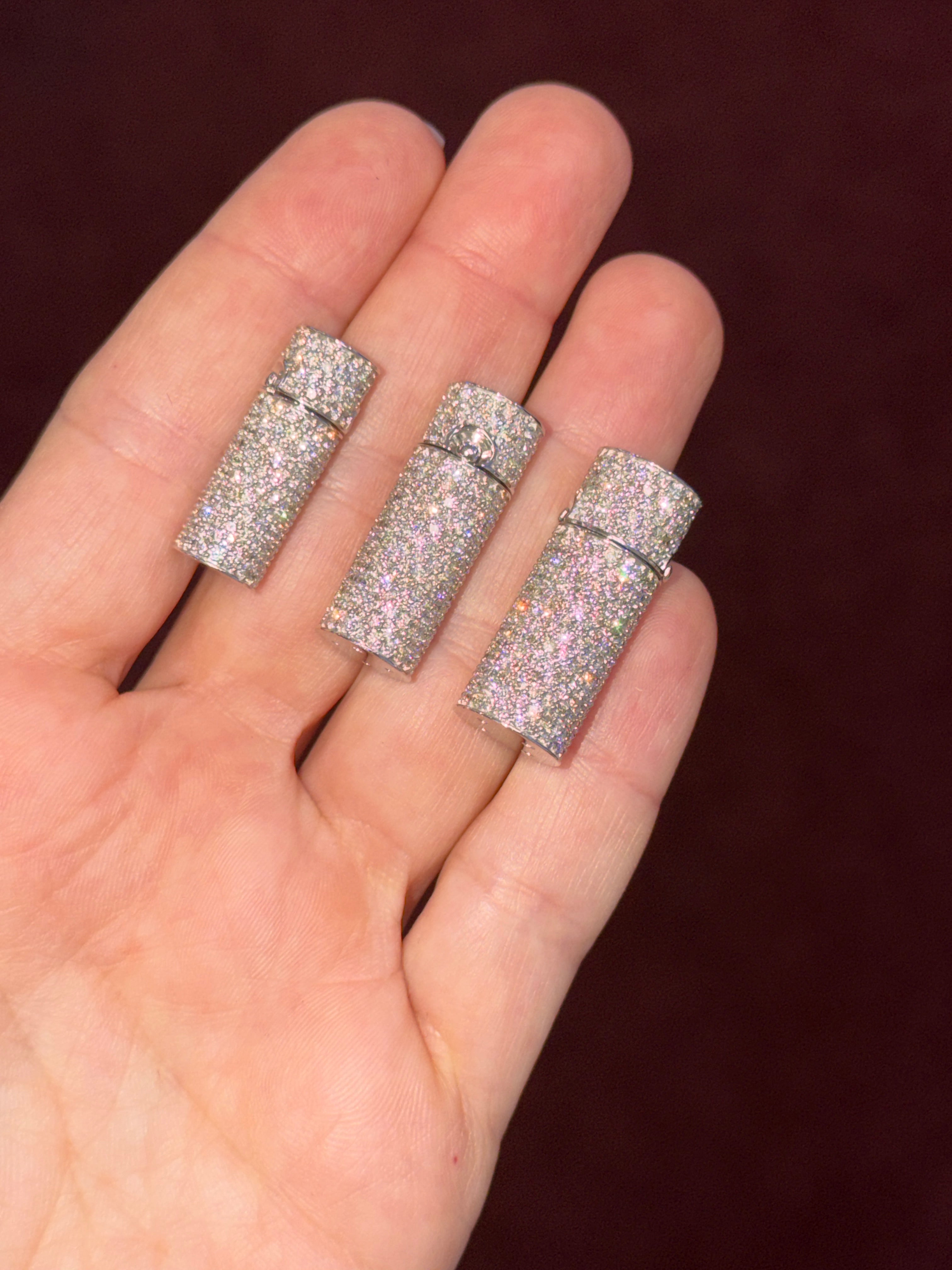 1-inch Sleek Diamond Iced Out Barrel Lock