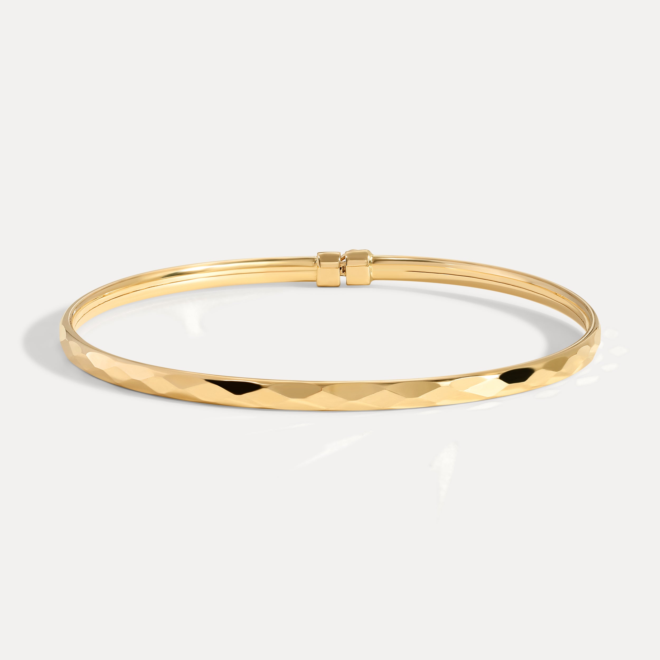 isa-solid-gold-diamond-cut-faceted-bangle-adjustable-real-jewelry