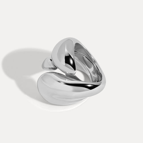 hollow-large-bubble-solid-gold-ring-real-abstract-wearable-art-