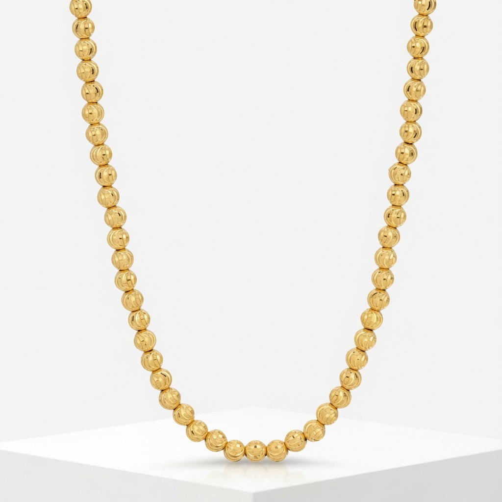 14K Moonbead Chain