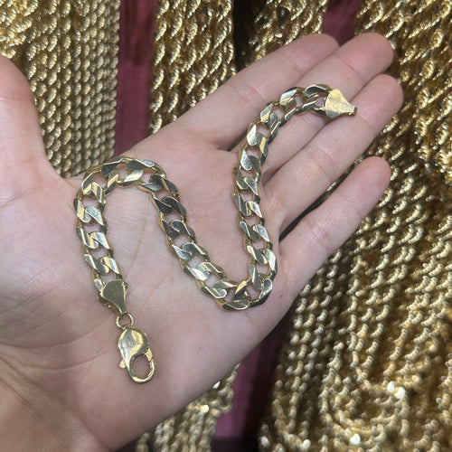 9.8MM Concave Curb Bracelet