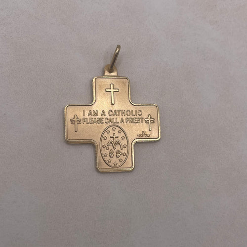 4-Way Medal Cross Pendant
