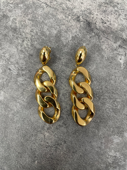 18k Chain Earrings 10g  (FINAL SALE)