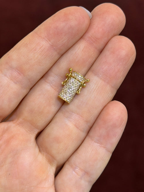 Minimalist Diamond Iced Out Barrel Lock